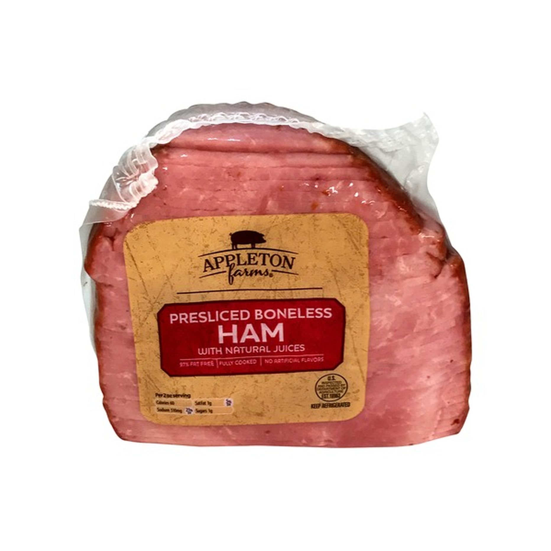 Appleton Farms Quarter Boneless Sliced Ham (1 lb) Delivery or Pickup ...