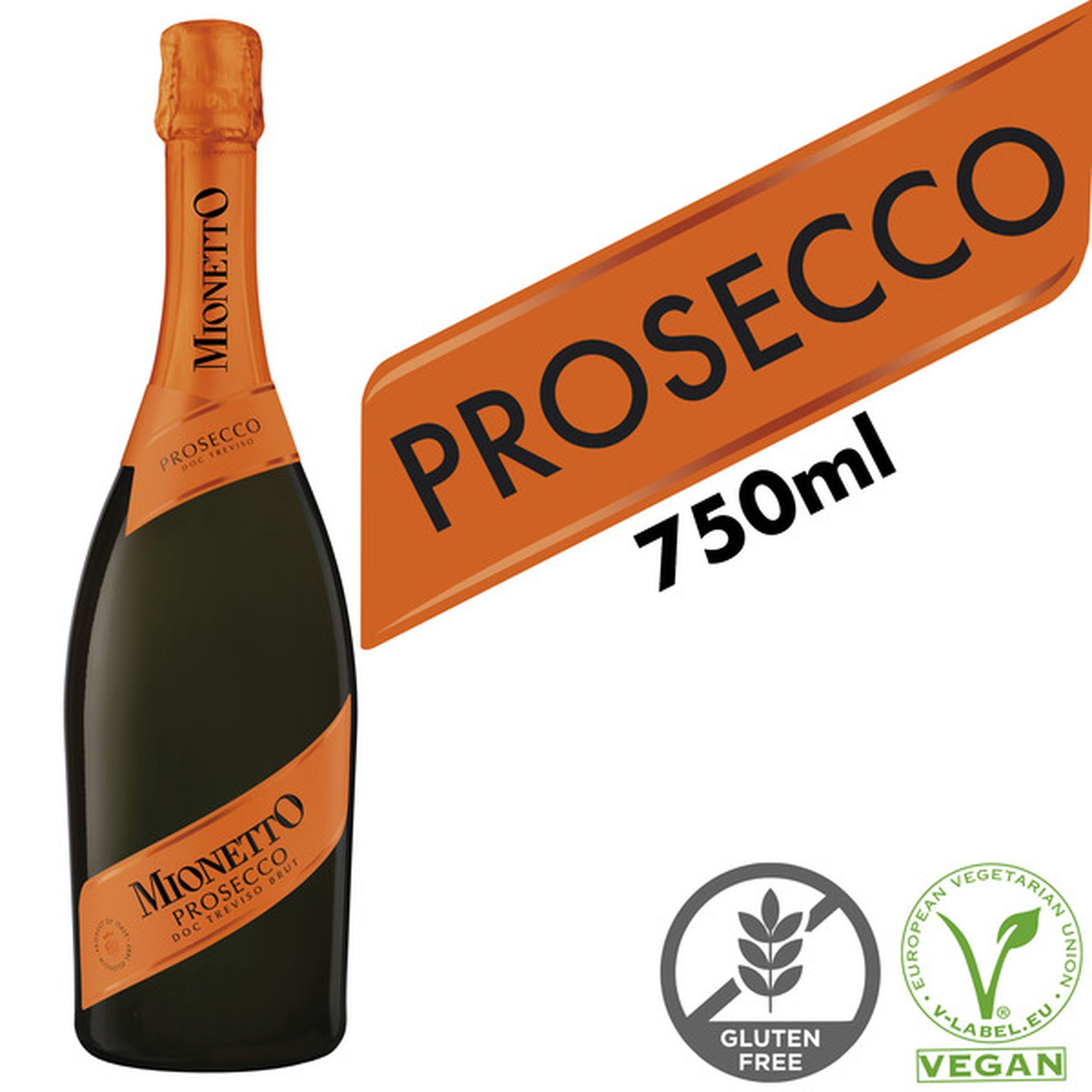 Mionetto Prosecco DOC Brut Sparkling White Wine (750 ml) Delivery or 