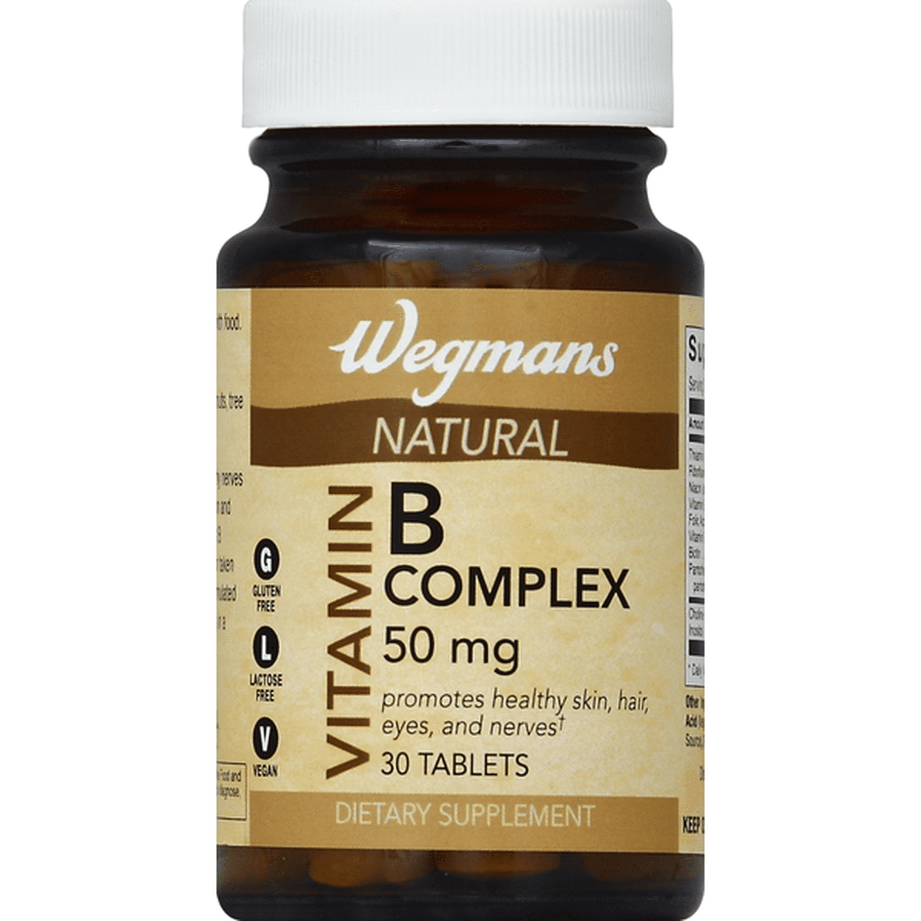 Wegmans Vitamin B Complex, Natural, 50 Mg, Tablets (30 Ct) Delivery Or ...