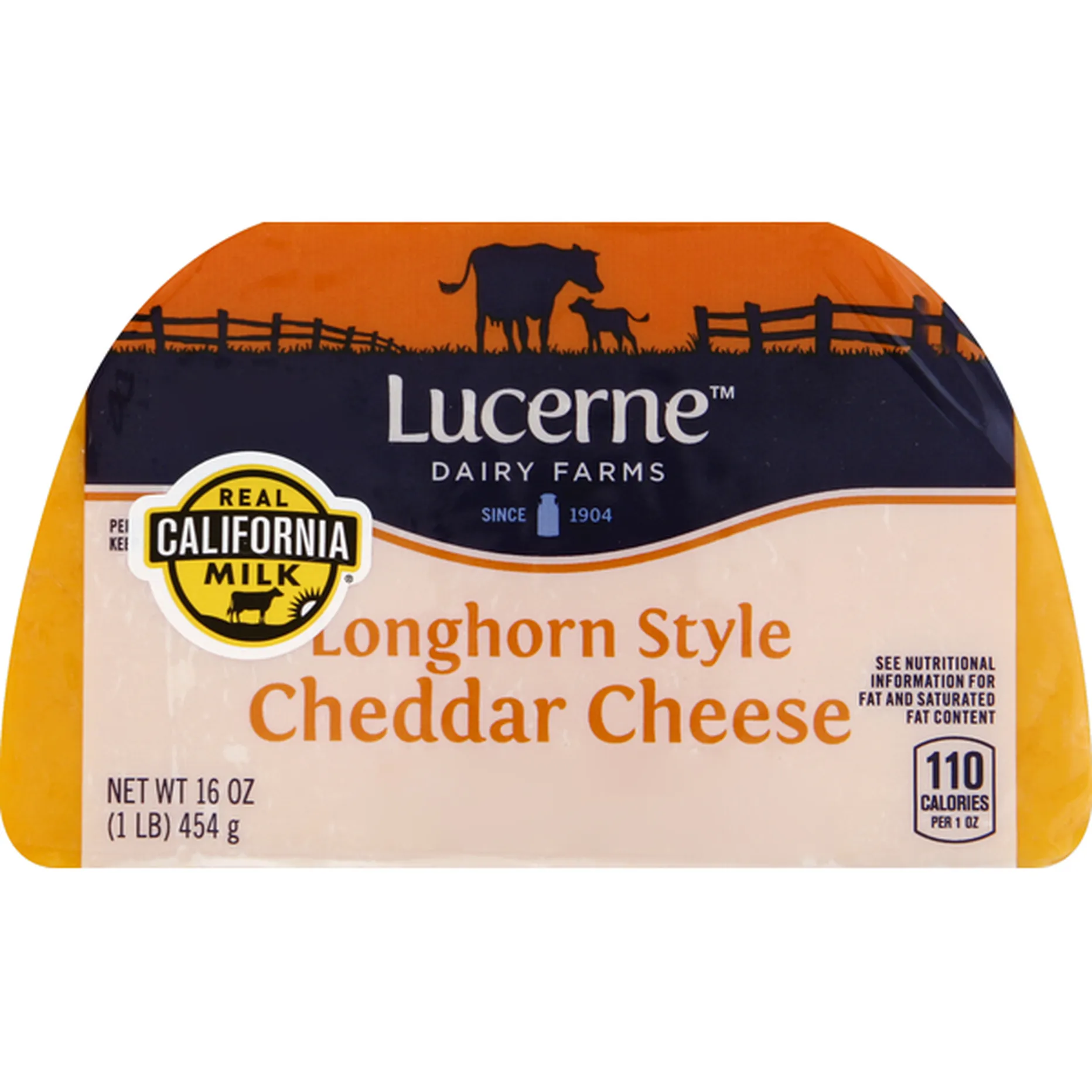 Lucerne Cheese Longhorn Style Cheddar 16 Oz Delivery Or Pickup Near 9628