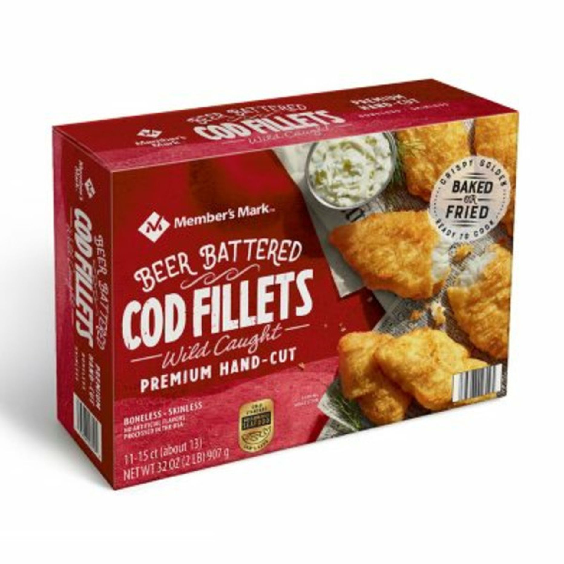 Member&rsquo;s Mark Beer Battered Cod Fillets (32 oz) Delivery or Pickup 