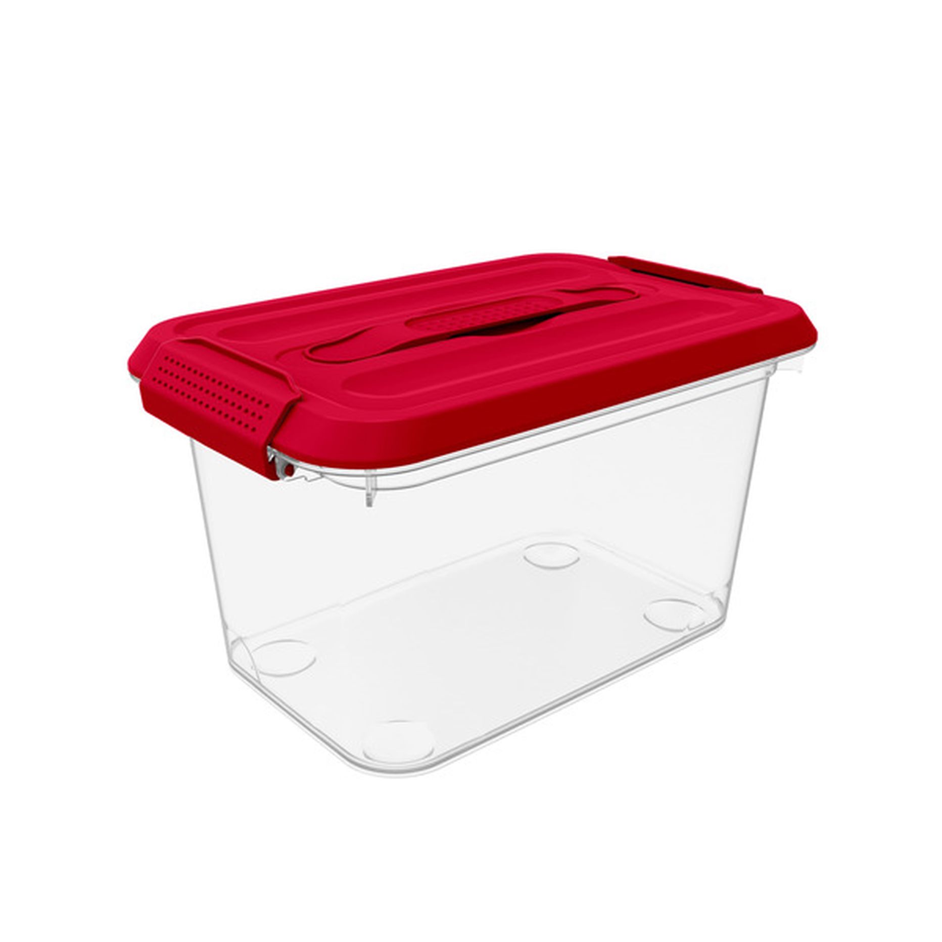 Simply Tidy Latchmate Storage Boxes Red (5 ct) Delivery or Pickup