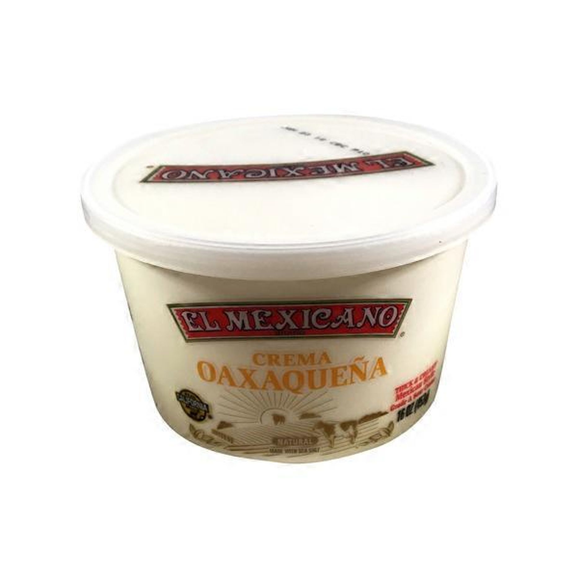 El Mexicano CREMA OAXAQUENA THICK & CREAMY Mexican Style Sour Cream (16 oz)  Delivery or Pickup Near Me - Instacart