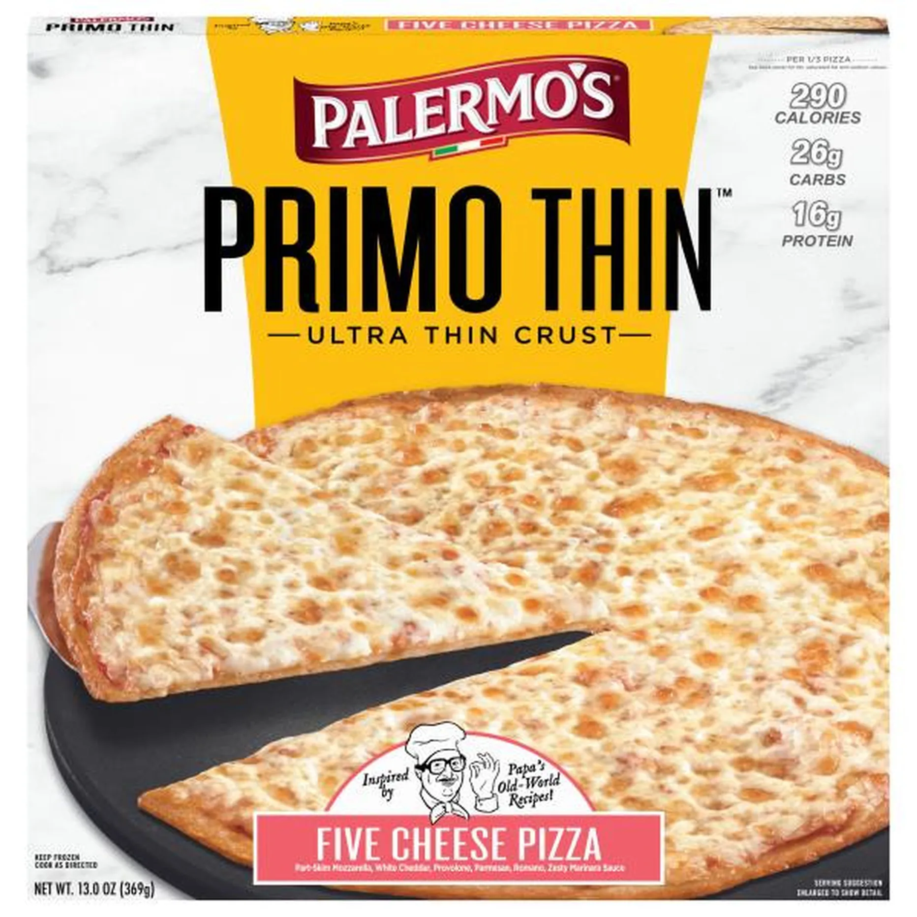 Palermo&rsquo;s Primo Thin Pizza, Five Cheese, Ultra Thin Crust