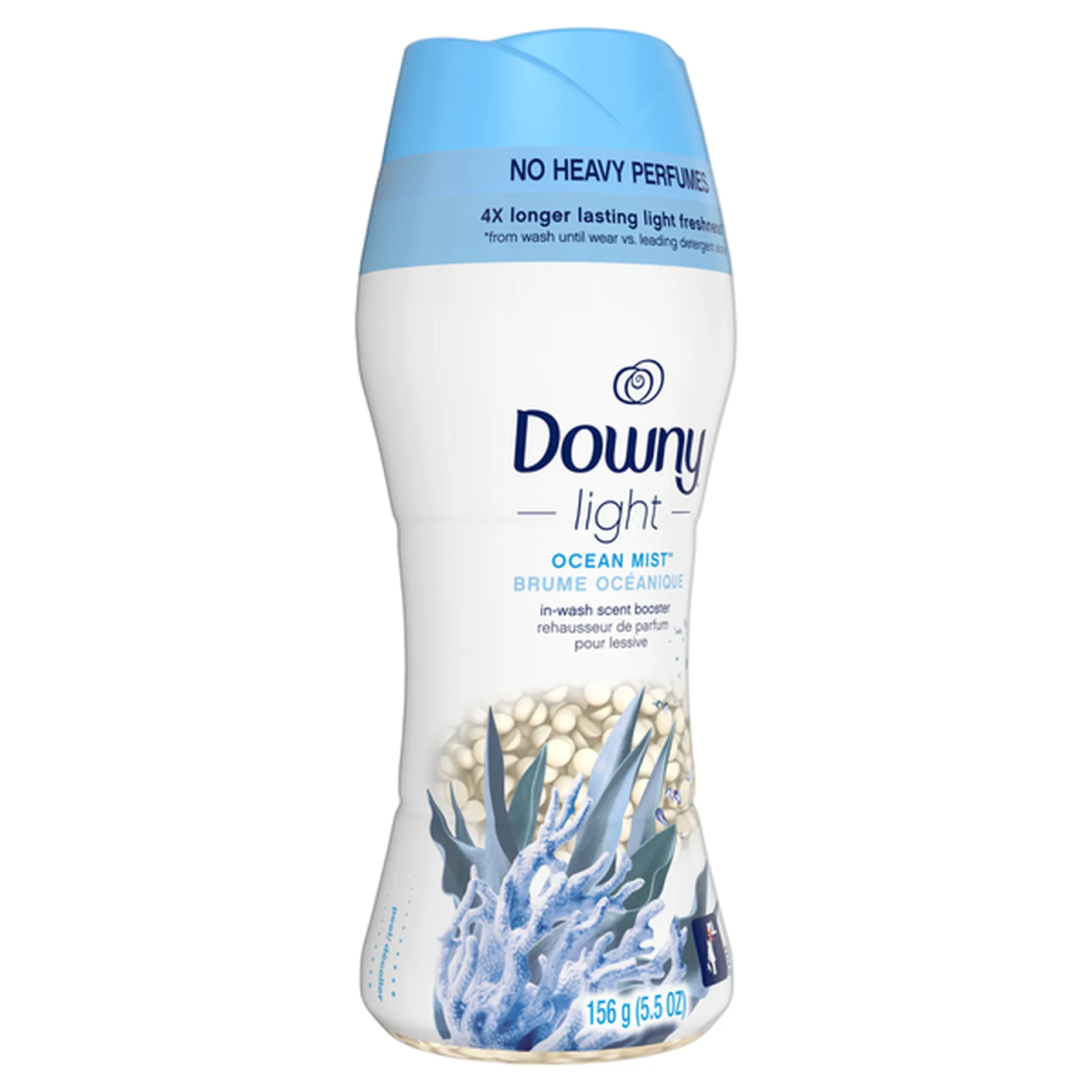 Downy Light Laundry Scent Booster Beads for Washer, Ocean Mist, with No ...