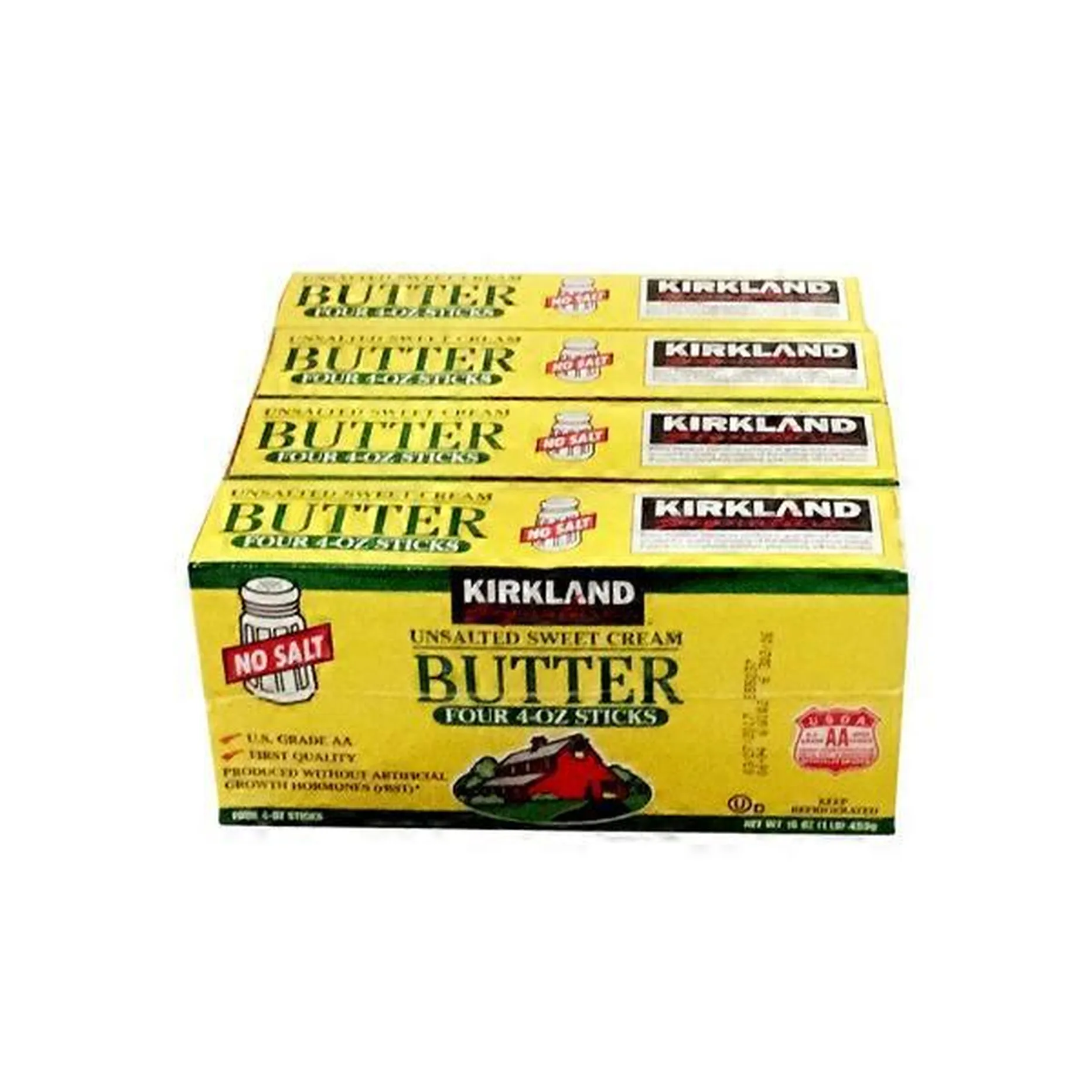 Kirkland Signature Unsalted Butter Quarters 4 X 1 Lb 6 Oz Delivery