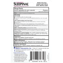 Sleepinal Sleep-Aid, Night-Time, Maximum Strength, Capsules (32 each ...