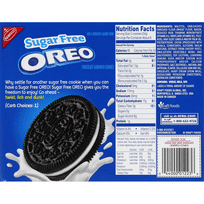 Nabisco Cookies, Sandwich, Chocolate, Sugar Free (6.75 oz) Delivery or ...