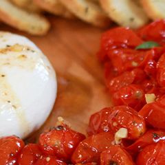 Burrata With Balsamic Tomatoes