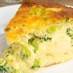 Crustless Broccoli Cheddar Quiche