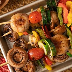 Grilled Cajun-Style Mushroom Kabobs