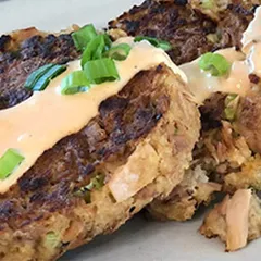 Tuna Patties with Sriracha Aioli