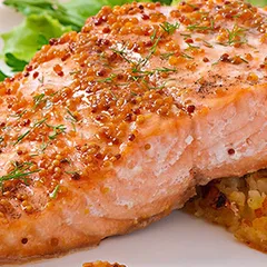 Honey Mustard Glazed Salmon