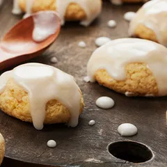 Pumpkin Cookies with Orange Glaze