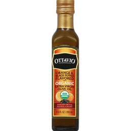 Ottavio Olive Oil, Organic, Extra Virgin, Orange & Black Pepper ...