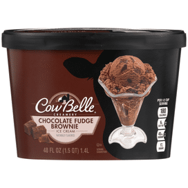 Cow Belle Creamery Chocolate Fudge Brownie Ice Cream 48 Fl Oz