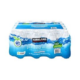 Kirkland Signature Premium Bottled Drinking Water, 40 x 16.9 oz (16.9 ...