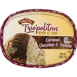 Turkey Hill Triopolitan Caramel Chocolate Vanilla Premium Ice Cream