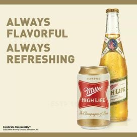 Miller High Life American Lager Beer (12 fl oz) Delivery or Pickup Near ...