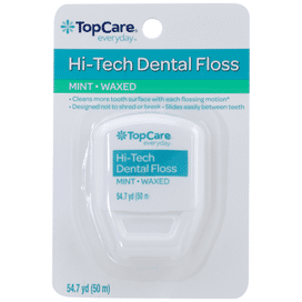 TopCare Hi-Tech Waxed Dental Floss, Mint (54.7 yds) Delivery or Pickup ...