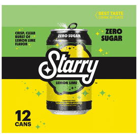 Starry Zero Sugar Lemon Lime Soda, Caffeine Free (12 fl oz) Delivery or ...