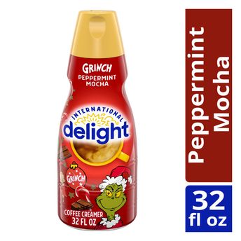 International Delight Grinch Peppermint Mocha Coffee Creamer (32 fl oz ...