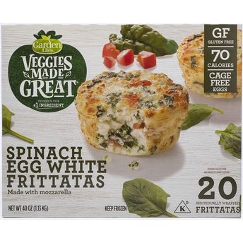 Garden Lites Veggies Made Great Spinach Egg White Frittatas (20 ct ...