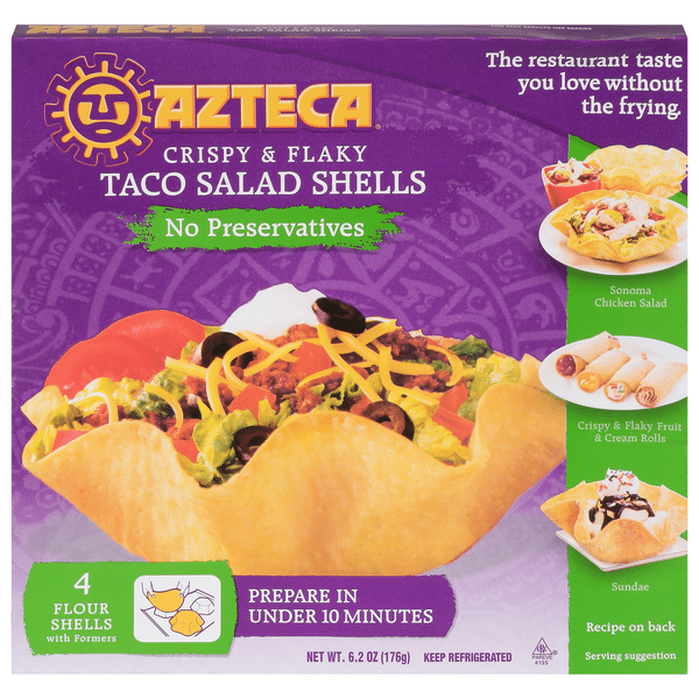 Azteca Taco Salad Shells (4 each) Delivery or Pickup Near Me - Instacart