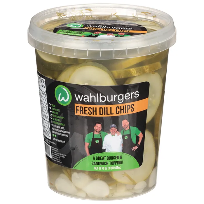 Wahlburgers Pickles, Fresh Dill Chips (32 fl oz) Delivery or Pickup