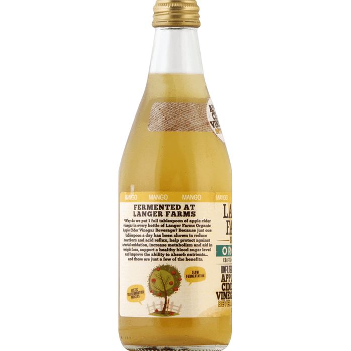 Langers Apple Cider Vinegar Beverage Organic Mango Sparkling 12 Oz Delivery Or Pickup Near 9891