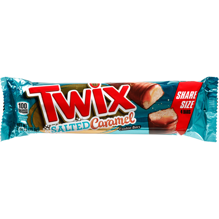 Twix Cookie Bars, Salted Caramel, Share Size (2.82 Oz) Delivery Or 