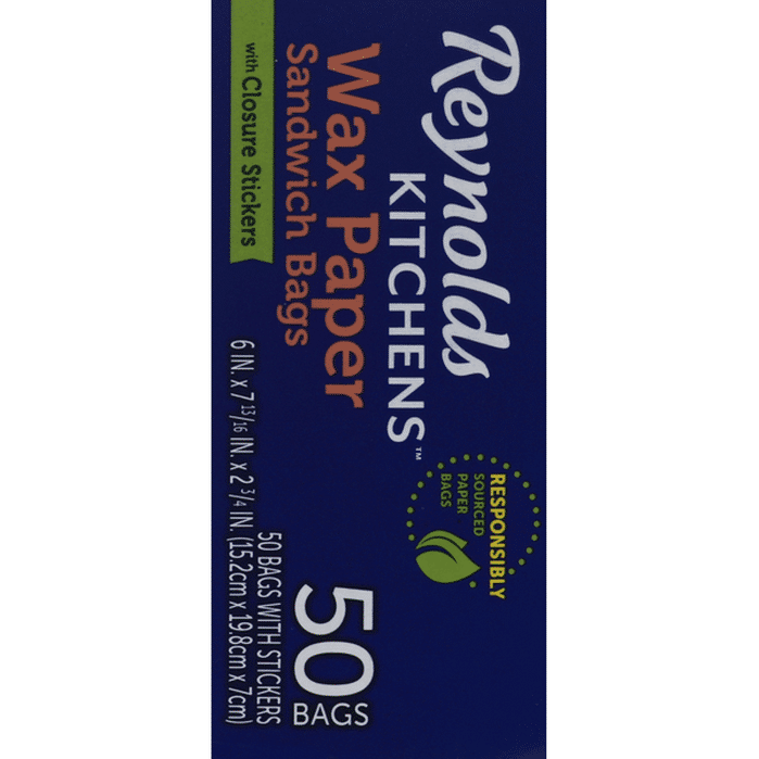 Reynolds Wax Paper Sandwich Bags With Closure Stickers 50 Ct Delivery   Large 397feebd 769d 425e 9f12 Db1c05f362fe 