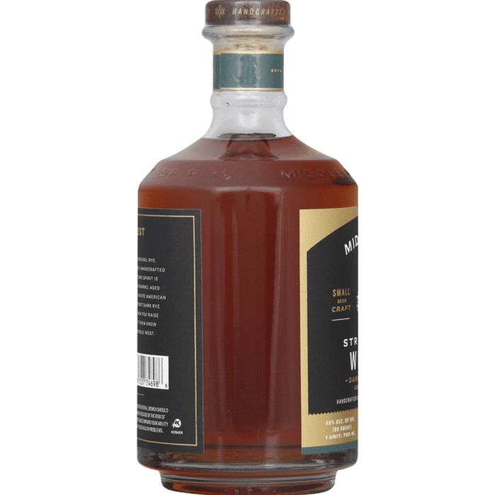 Middle West Spirits Whiskey, Straight Rye, Dark Pumpernickel (750 Ml 