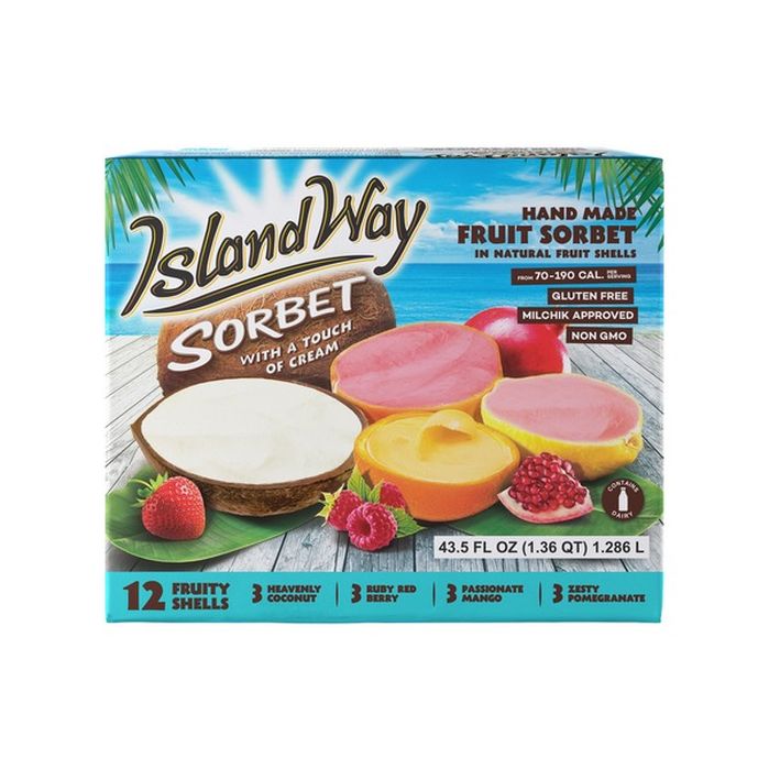 Island Way Sorbet Sorbet In Fruit Shells (12 ct) Delivery or Pickup ...