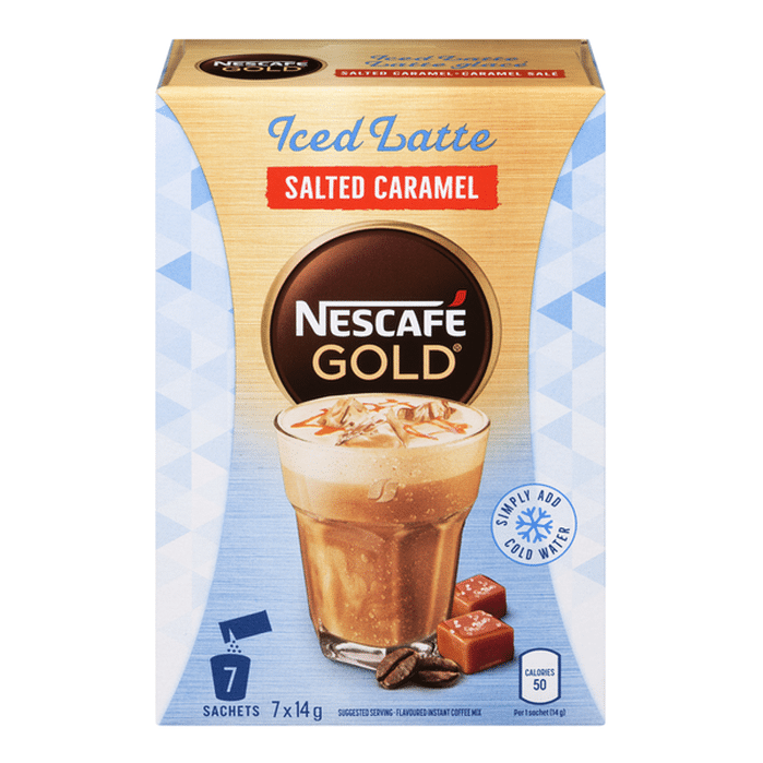 NESCAFÉ Salted Caramel Iced Latte Coffee Mix (7 ct) Delivery or Pickup ...