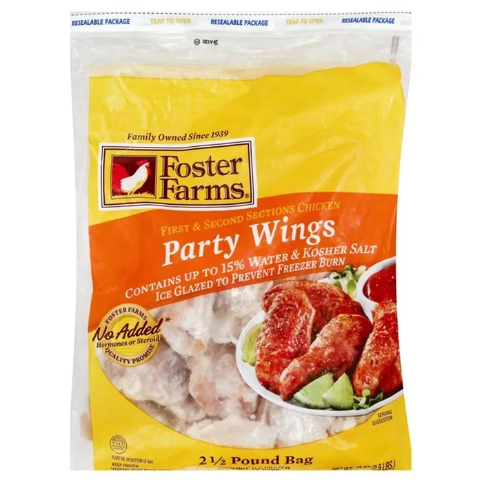 Foster Farms Uncooked Frozen Chicken Party Wings 40 Oz Delivery Or Pickup Near Me Instacart 0483