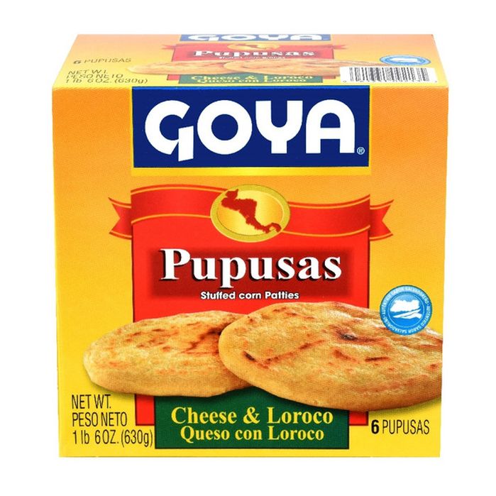 Goya Pupusas, Stuffed Corn Patties with Cheese & Loroco, Frozen (1.45