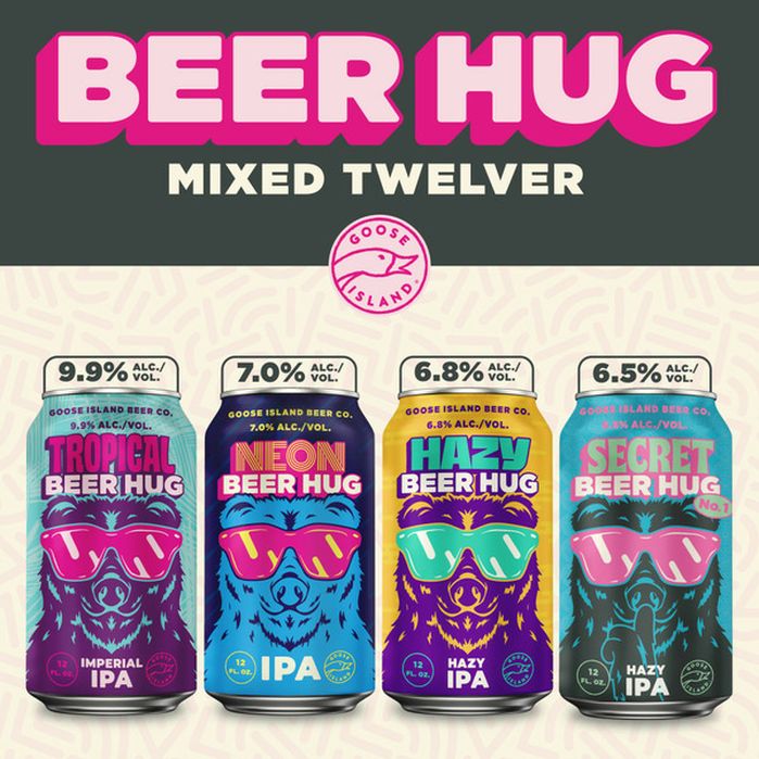 Goose Island Beer Hug Ipa Mixed Twelver 12 Fl Oz Delivery Or Pickup Near Me Instacart