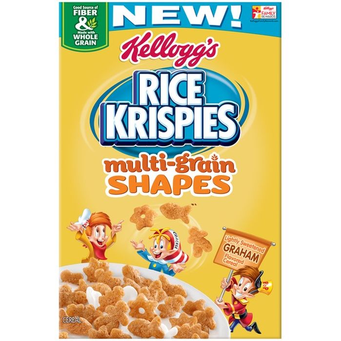 Kellogg's Rice Krispies Rice Krispies Multi-Grain Shapes Cereal (10.8 ...