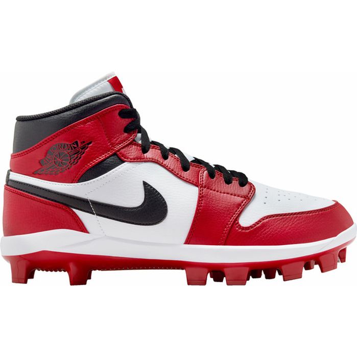 Nike Men's 1 Retro MCS High Baseball Cleats, Size 11.5 - Grey & Black ...