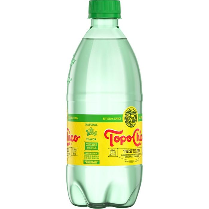 Topo Chico Sparkling Mineral Water Twist Of Lime Bottle (20.3 oz