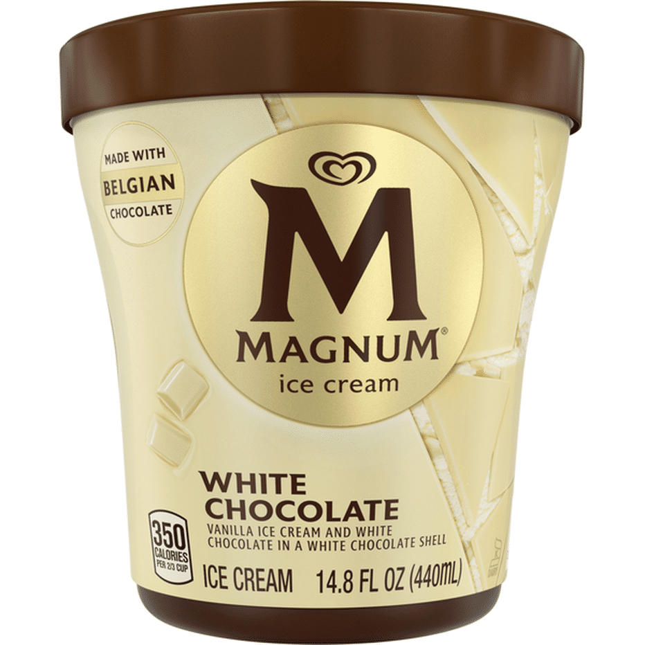 Magnum Ice Cream Tub White Chocolate Vanilla (14.8 oz) Delivery or ...