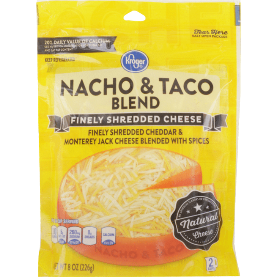 Kroger Nacho And Taco Blend Finely Shredded Cheese 8 Oz Delivery Or Pickup Near Me Instacart 