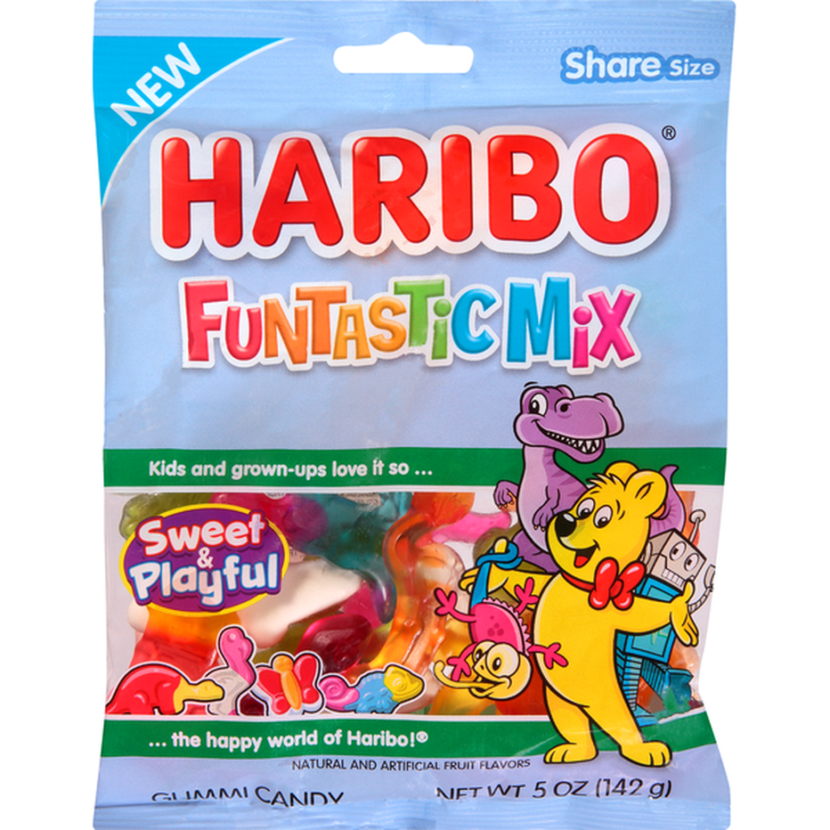 HARIBO Gummi Candy, Funtastic Mix, Share Size (5 oz) Delivery or Pickup ...