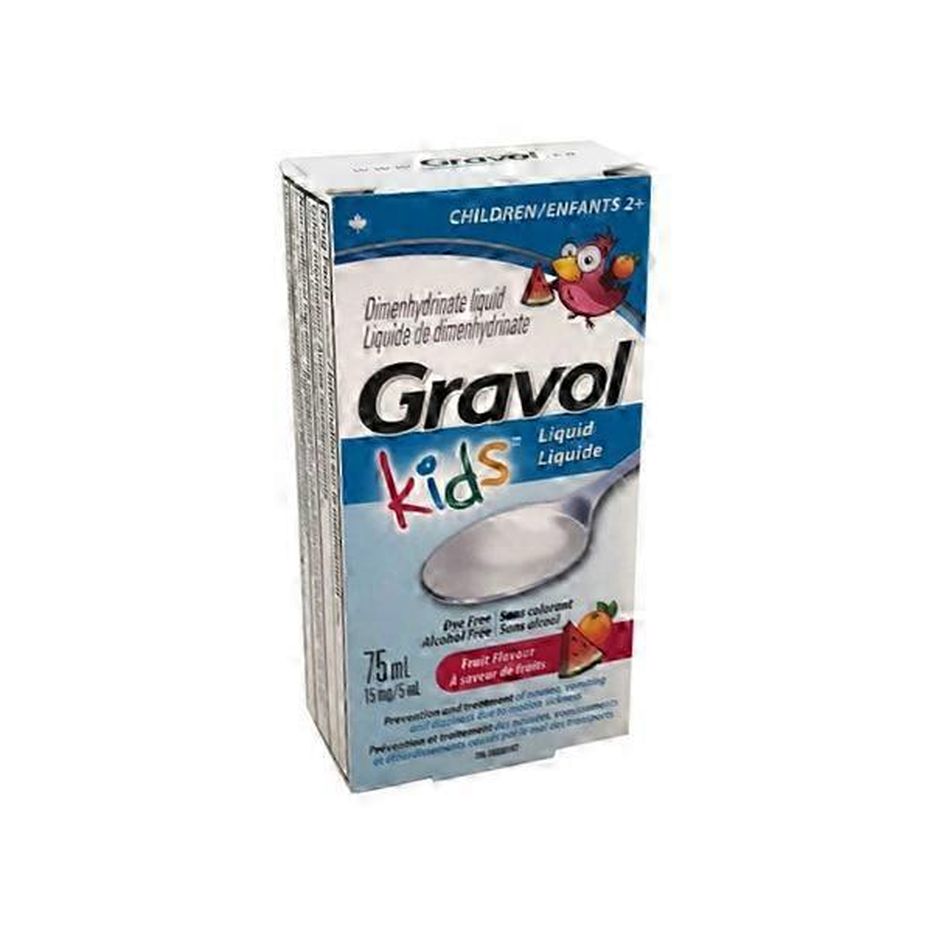 Gravol Children's Liquid For Nausea Vomiting Dizziness & Motion 