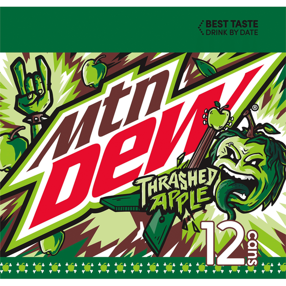 Mountain Dew Soda, Thrashed Apple, 12 Pack (12 Fl Oz) Delivery Or ...