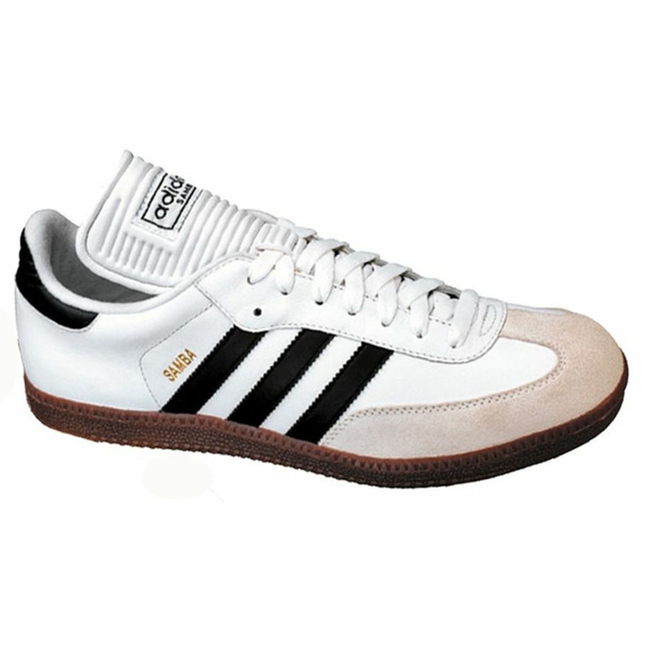 adidas Men's Samba Classic Indoor Soccer Shoes, Size 9 - White (1 pair ...
