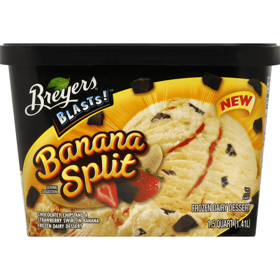 Breyers Frozen Dairy Dessert Banana Split 15 Qt Delivery Or Pickup Near Me Instacart 8400