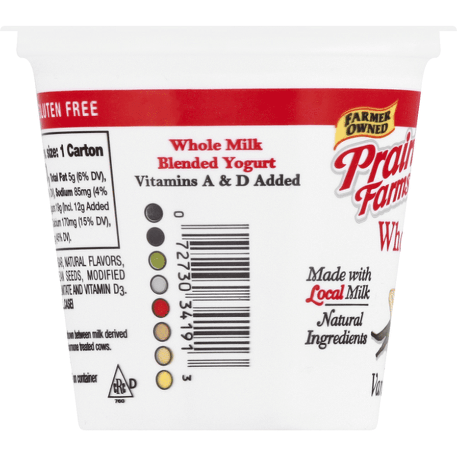 Prairie Farms Yogurt Whole Milk Vanilla Bean Blended Oz Delivery