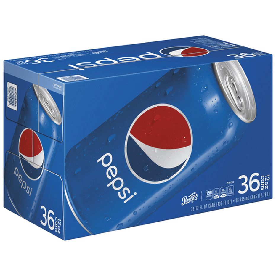 Pepsi Cola, 36 pack (12 fl oz) Delivery or Pickup Near Me - Instacart